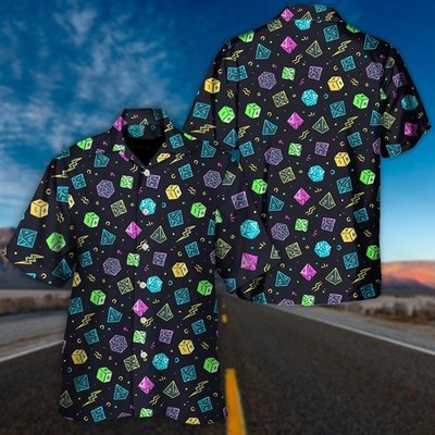 Dice - Dungeons And Dragons Dnd Unisex Hawaiian Shirt