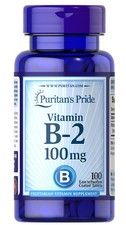 Puritan's Pride Vitamin B-2 Riboflavin 100 mg - 100 Tablets