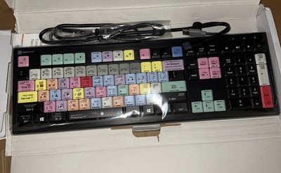 Logickeyboard Adobe Premiere Pro CC PC Astra 2 Backlit Shortcut Keyboard