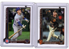 2025 TOPPS SERIES 2 RC CARD 699 SP VARIATION MATT SHAW & BASE HAYDEN BIRDSONG