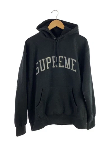 Sweat à capuche Supreme Glitter Arc Hooded M coton noir occasion