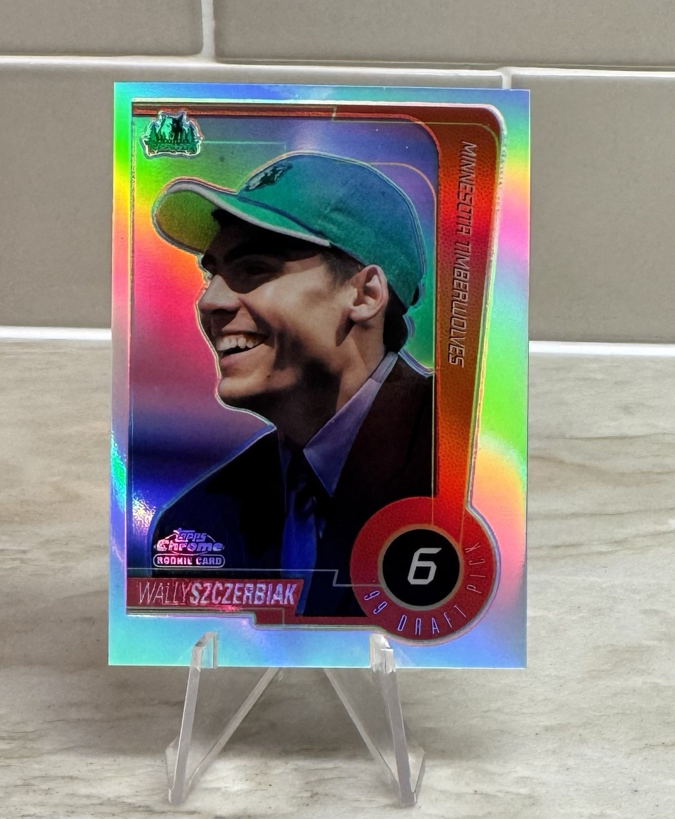1999-00 Topps Chrome - '99 Draft Pick Wally Szczerbiak #117 Refractor (RC)