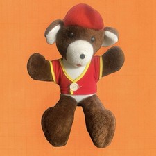 Vtg Teddy Bear Stuffed Plush Animal Hat Vest Doll 1978 Dan-dee Kitsch Prize