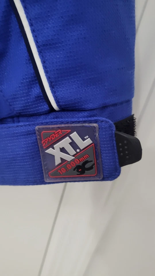 Vintage Spyder  Blue Dermizax  Convertible Ski Snow Jacket Men's Medium - Image 4 of 4