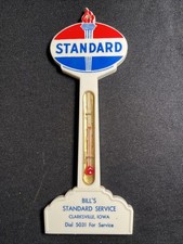 Vintage Advertising Thermometer Bills Standard Oil Service Clarksville Iowa