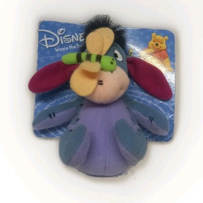 Vintage Disney Eeyore Wriggler Plüsch 7 Zoll Vivid Imaginations versiegelt auf Karte Pooh