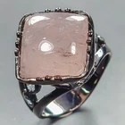 Jewellery 14 ct Natural Morganite Ring 925 Sterling Silver Size 8 /R444310