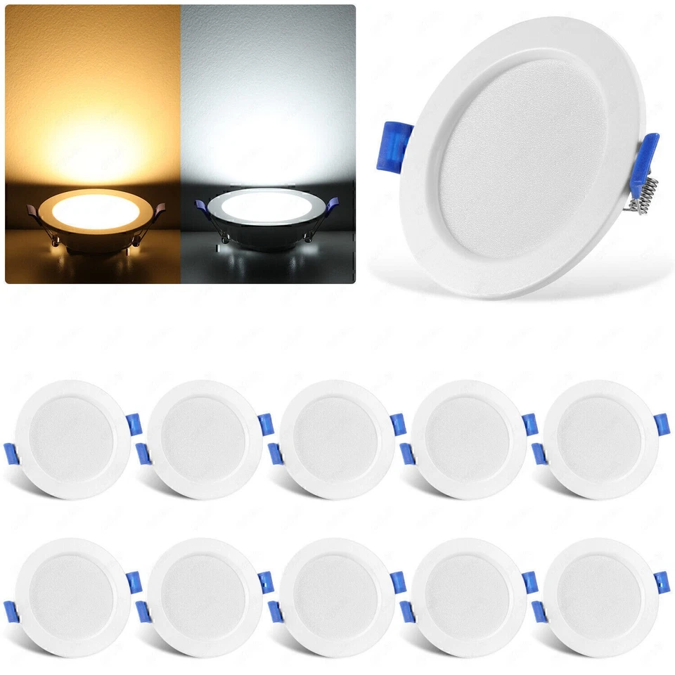 20x LED Einbaustrahler Dimmbar Einbauleuchten Flach Decken Einbau Spot Set 230V - Bild 3 von 4