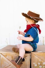 Baby Cowboy Costume Western Outfit 4-Piece Set Size 12 18 Months