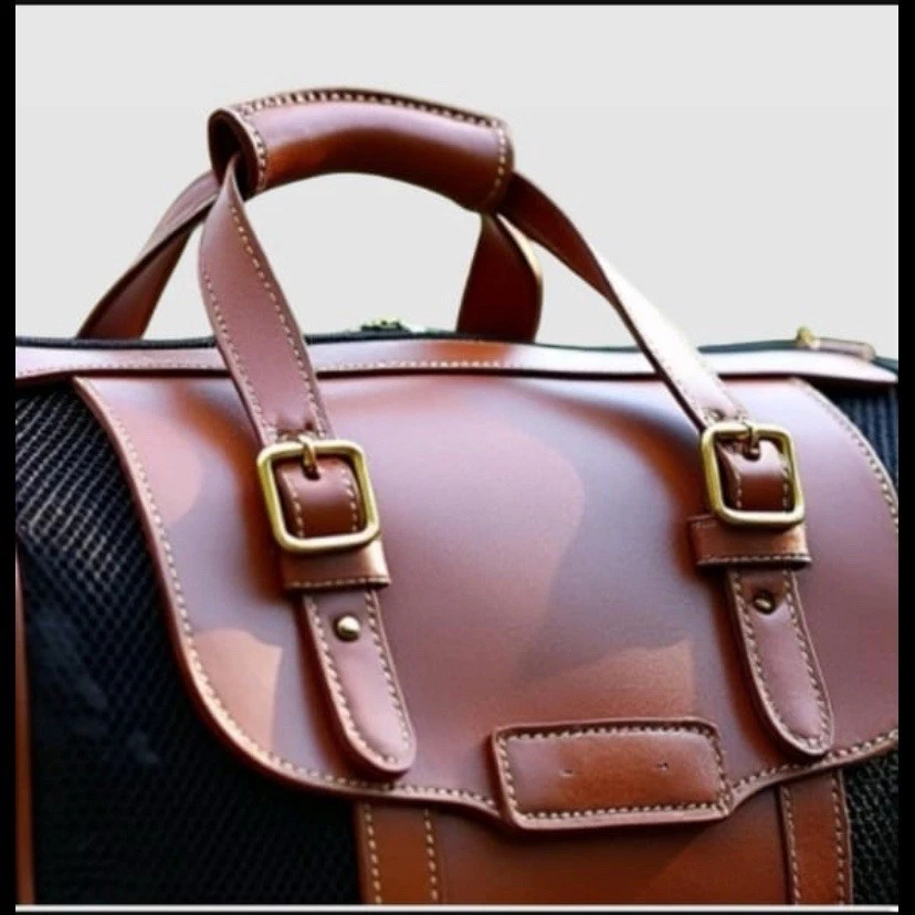 Haustier-Tragetasche – Stilvoll, bequem & sicher,Luxuriöse,Belüftung Und Moderne - Bild 4 von 4