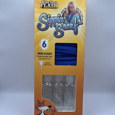 Hide Your Flask Sippin Scarf Hiding Alcohol Mini Flasks Smuggle Your Booze