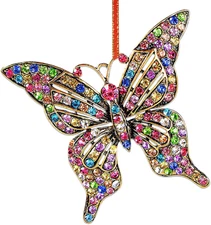 2025 Butterfly Christmas Ornament,Monarch Butterfly Ornaments for Christmas Tree
