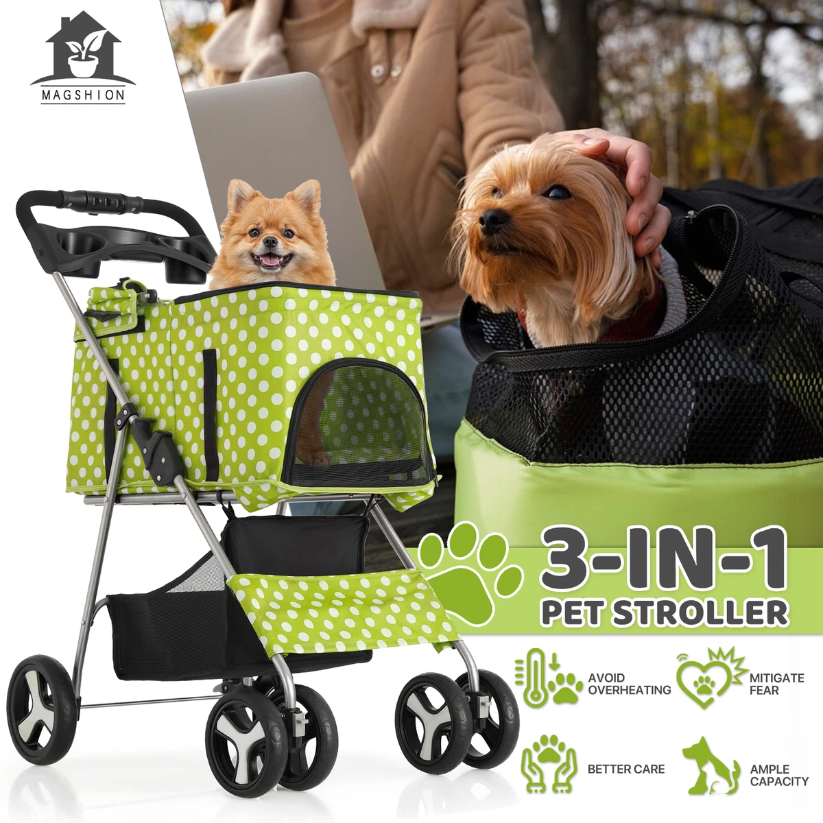 Las mejores ofertas en Talla L coches para perros | eBay