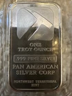 Sealed Pan American Northwest Territorial Mint 1oz .999 Vintage Silver Bar