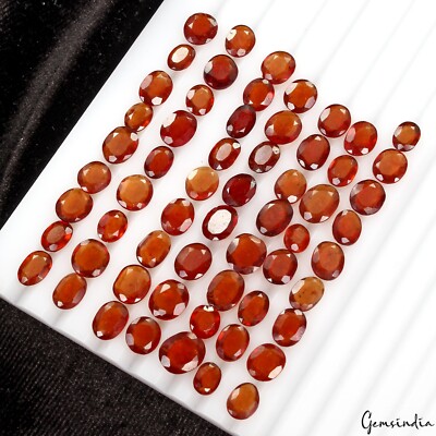81.10 CT Natürlich Hessonit Granat 7-9mm Oval Schnitt Locker Nicht Erhitzt