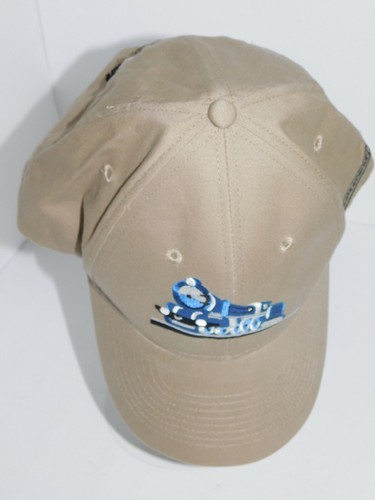 Hat Khaki Blue Train Souvenir Cap Great Chase Pointe Adventure Locomotive - Picture 2 of 10