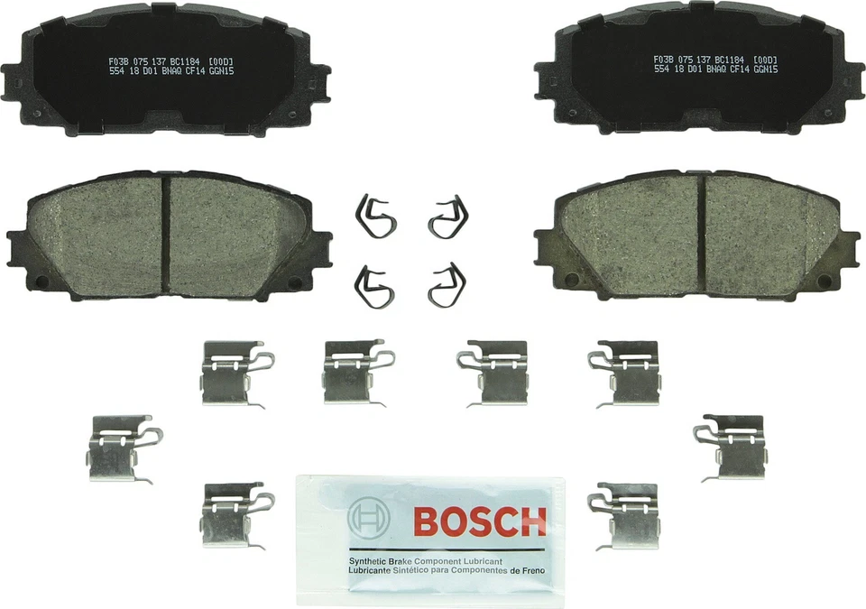 Pastillas de freno delanteras de cerámica QuietCast 2008 2009 para Toyota Yaris Bosch 2007-2018 Foto 4 de 4