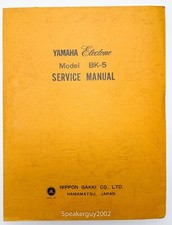 Original Yamaha Electone Service Manual -- BK-5