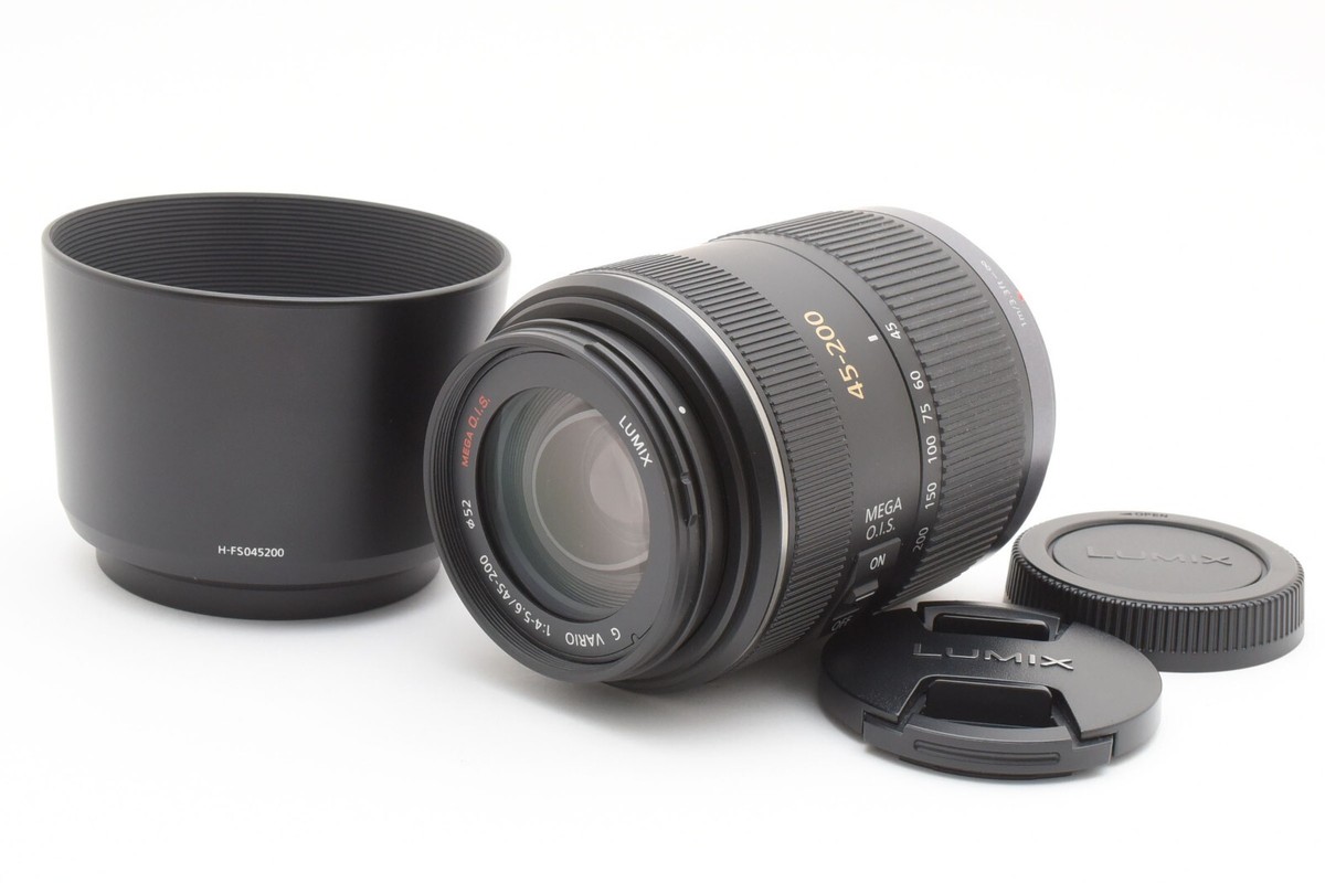 Exc Panasonic Lumix G Vario H-FS045200 Lens 45-200mm f4-5.6