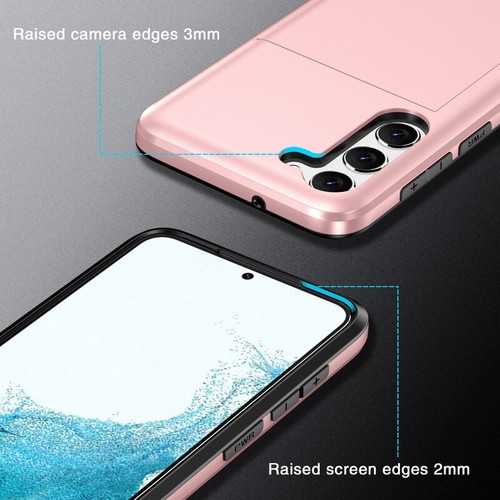 Phone Case For Samsung Galaxy S25 S24 Ultra S23 FE Card Slot Holder Wallet Cover - Picture 8 of 24