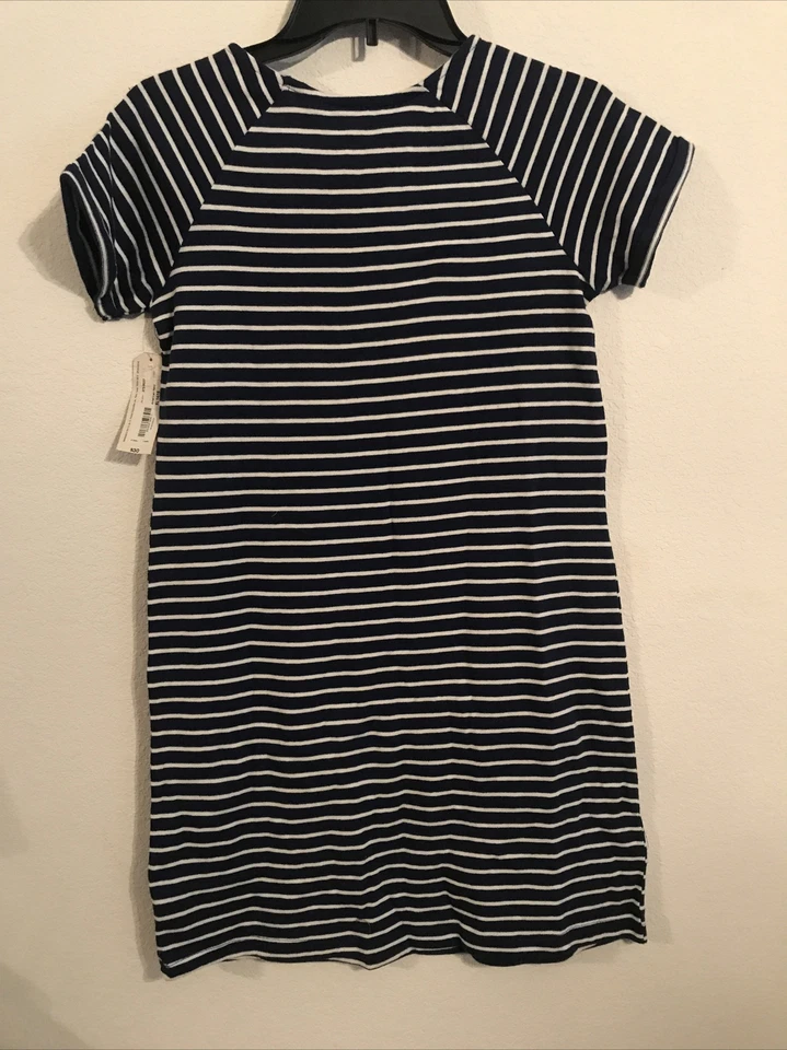 Vestido Arizona Niñas Talla XL (14-16) Azul y Blanco Rayas Ret $30 (5hmbx-20-5) Foto 3 de 4