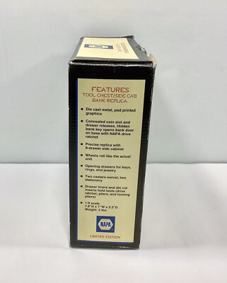 Napa Auto Parts 1:8 Scale Diecast Model Toolbox - Replica Tool