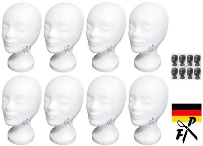 ♥♥♥ 8 x FP Styroporkopf ML - Perückenkopf -Dekokopf TOP Deutsche Markenqualität