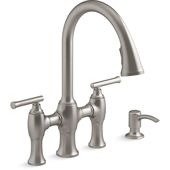 KOHLER Oresund Bridge Vibrant Stainless 2-handle Pull-down Kitchen Faucet