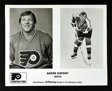 1978-79 Andre DuPont #6 Philadelphia Flyers NHL Hockey VTG JCPenney Promo Photo