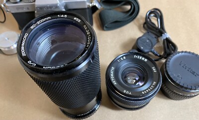 Yashica FR II DSB 50mm Camera with Flash, Lenses, and Booklets | eBay