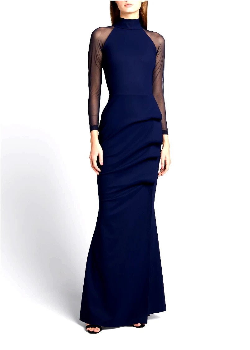 Limited Availability!! RARE FIND! Chiara Boni La Petite Robe Navy Gown Size  16 | eBay