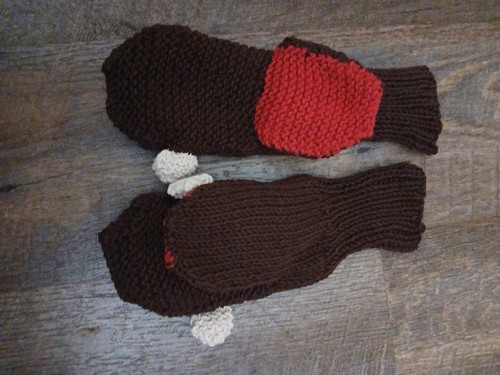 Guanti Zooni MONKEY in maglia CALDI foderati in pile - piccoli adulti - NUOVI - Foto 4 di 4