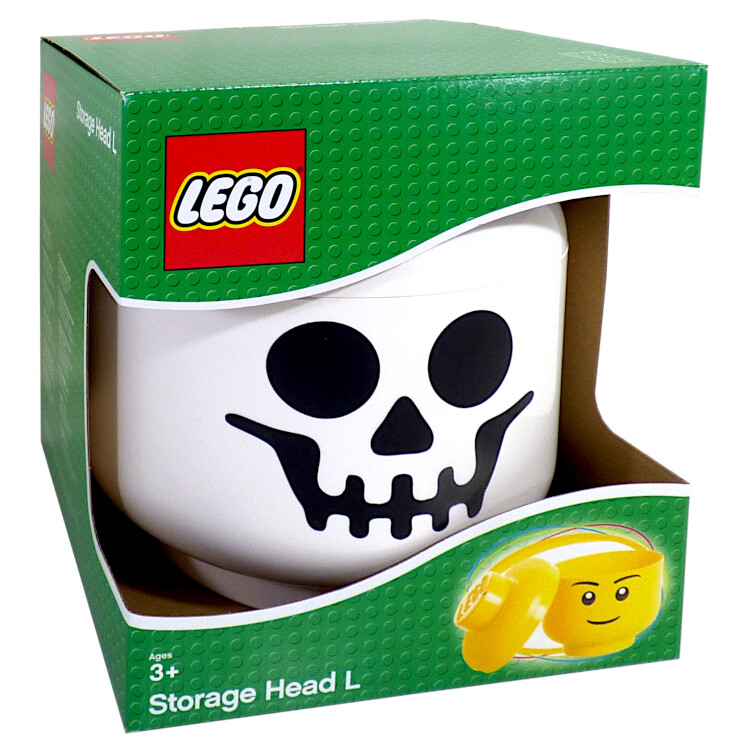 lego skull storage head