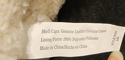 Womens Isotoners, Black Suede Gloves, White Faux Fur Lining size L, NEW - Picture 5 of 6