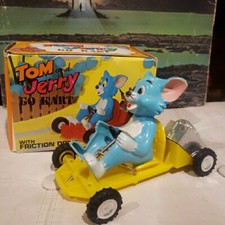 Vintage Marx TOM JERRY Go Kart 1970s Friction Box Car Cart