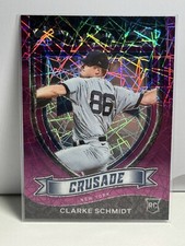 2021 Panini Chronicles - Crusade Purple Velocity #17 Clarke Schmidt (RC) Yankees