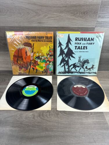 Lot of 2 Russian Folk and Fairy Tales Vinyl Records LP - Picture 1 of 9