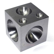 Jewelry Tools Dapping Dome Ring Making Block Doming Cavity, Stainless Steel 2"