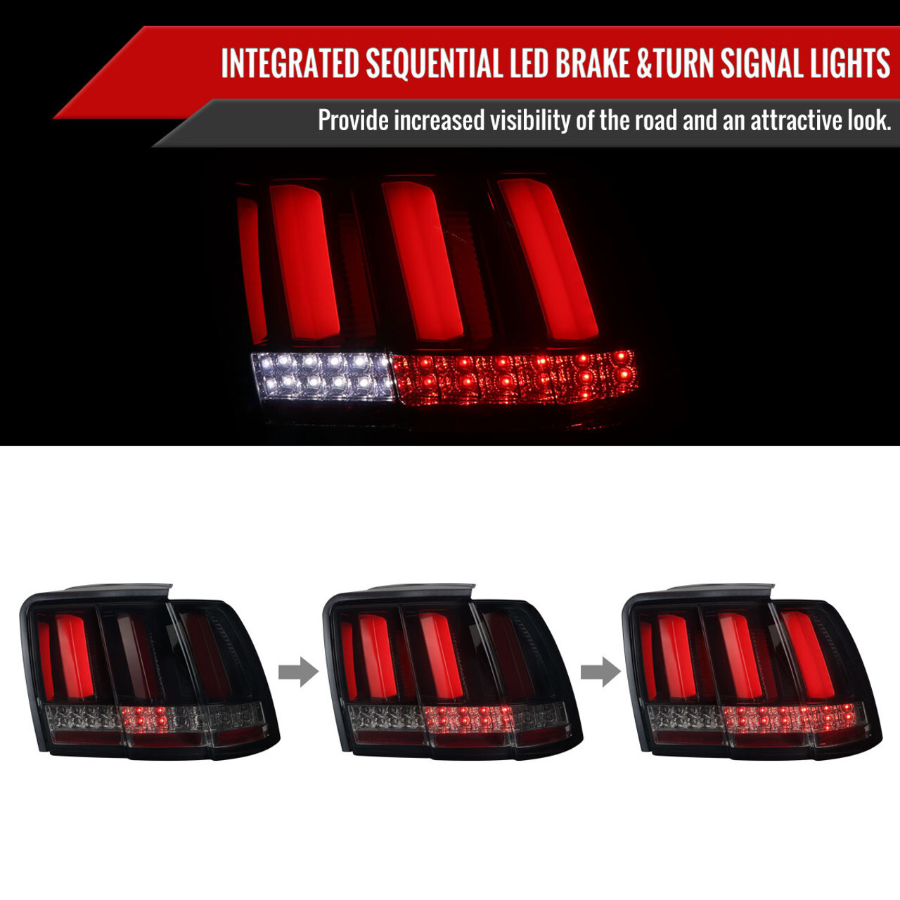 Ford GT 1999-2004 Tail light Red