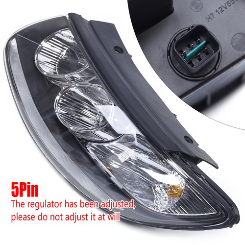 LH+RH Side For Hyundai Santa Fe 2007-2012 Pair Set Projector Headlights Assembly - Picture 5 of 15