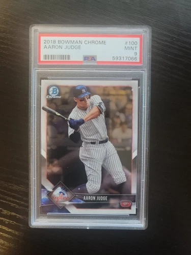 2018 Bowman Chrome Aaron Judge New York Yankees #100 PSA 9 MINT