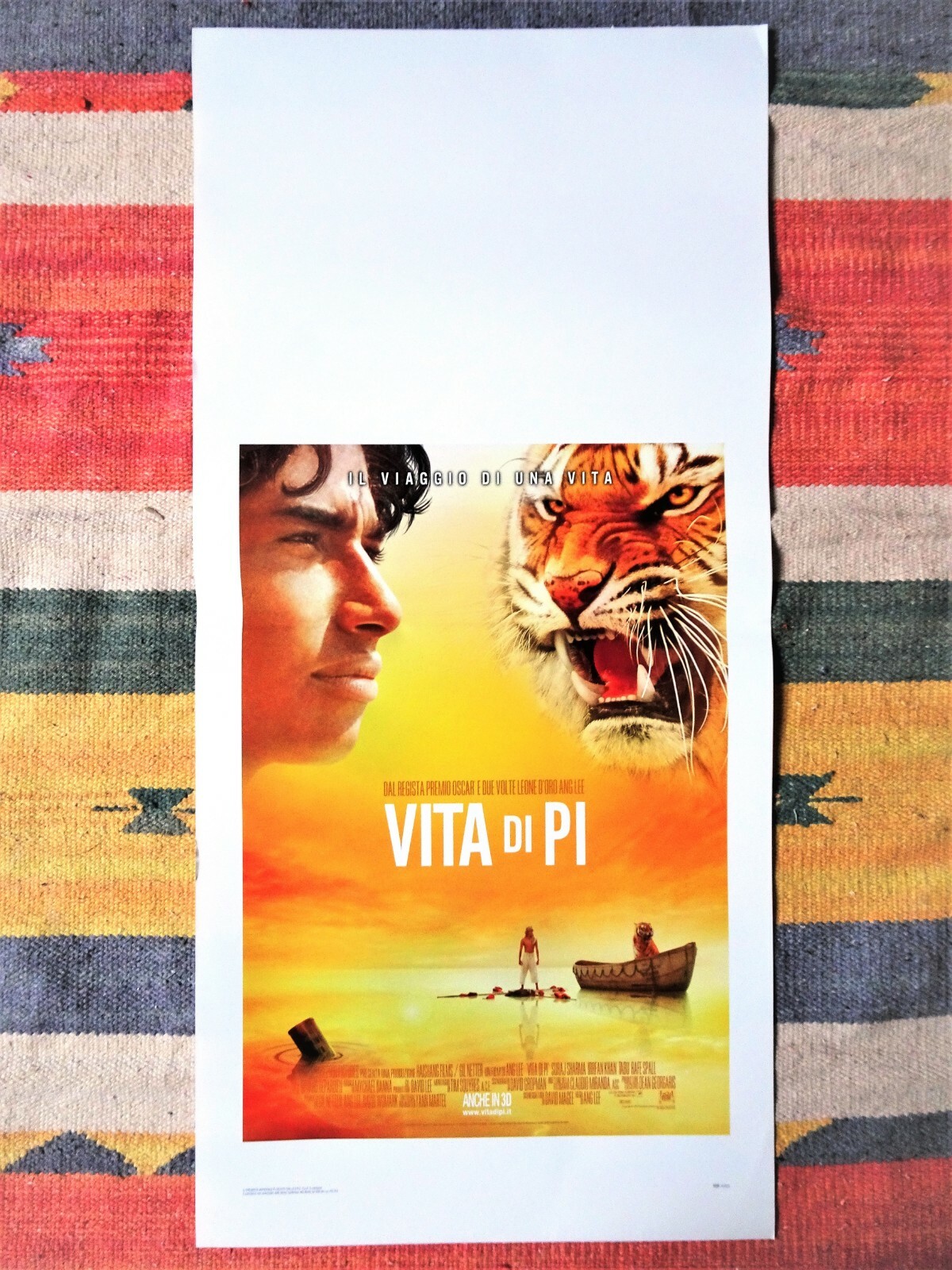 Locandina originale film Vita di Pi (2012) - Regia di Ang Lee