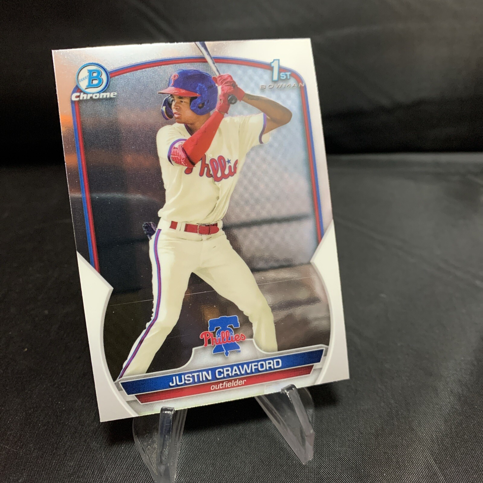 Justin Crawford 2023 Bowman #BCP-3 1st Bowman Chrome Philadelphia Phillies