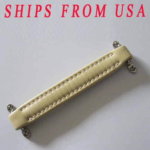 KAISH Cream Vintage Guitar AMP Amplifier Leather Handle for Fender Ampeg AMPS