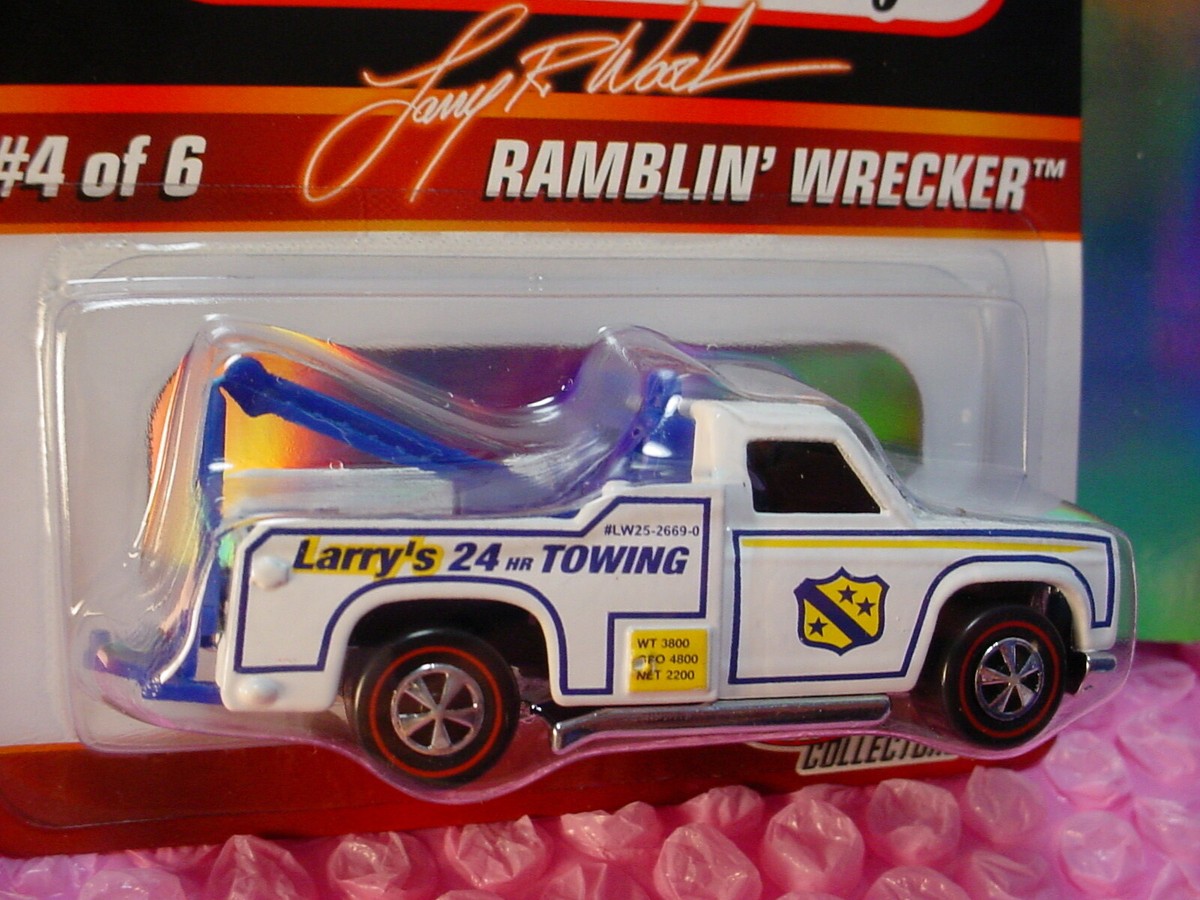RLC Hot Wheels Collector Larry Wood RAMBLIN' WRECKER ☆white