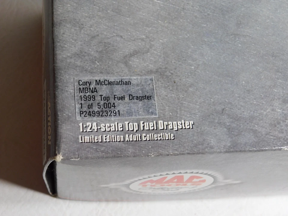 Mac Tools MBNA Cory McClenathan Top Fuel Dragster 1:24 - Nuevo Foto 4 de 4