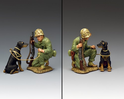 KING & COUNTRY U.S.M.C. USMC052 U.S. MARINE PACIFIC WAR DOG MB - 第 1/2 張圖片