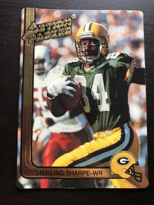 Sterling-Sharpe-LOT-of-42-NFL-Cards-Topps-Fleer-Pro-Set-Upper-Deck-Playoff-NM