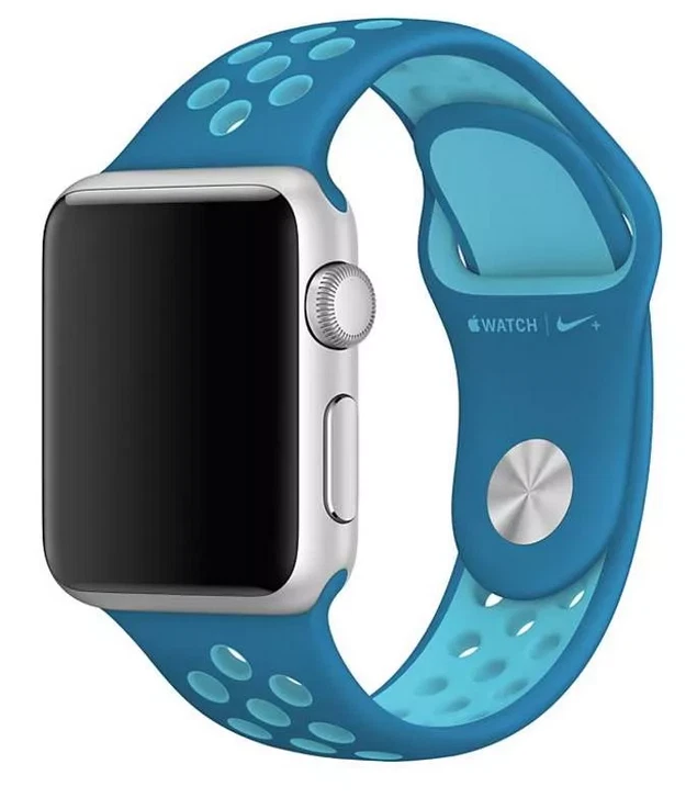 Blue nike apple watch clearance band