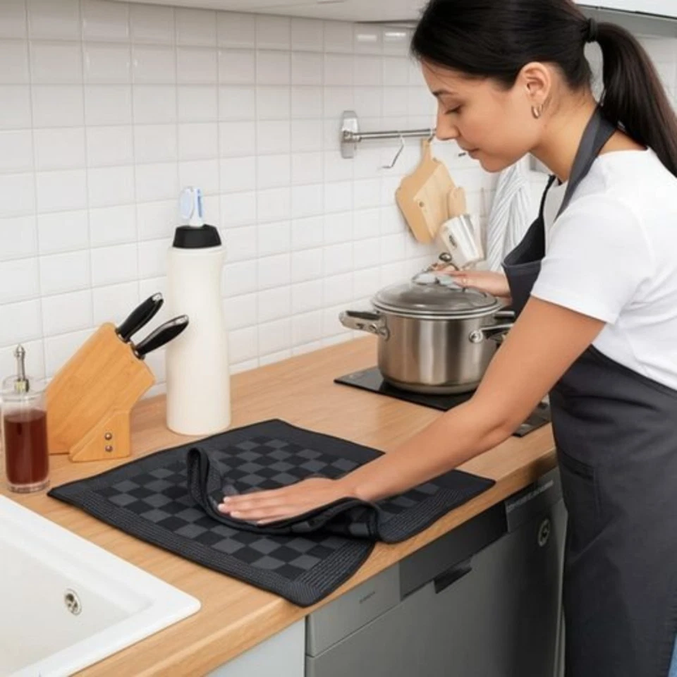 Geschirrtücher Geschirrtuch 100% Baumwolle Trockentuch Küchen 50x70 - Bild 3 von 4